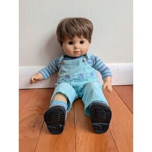 Pleasant Company AG Bitty Baby Twin Boy In HTF Blue Play Corduroy 2002 Stamp